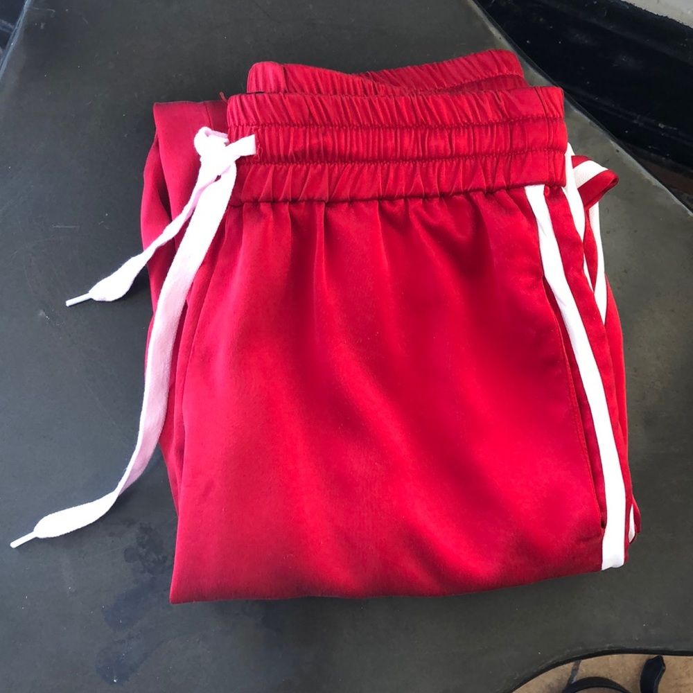 AMIRI red silk jogger pants - Picture 2 of 8
